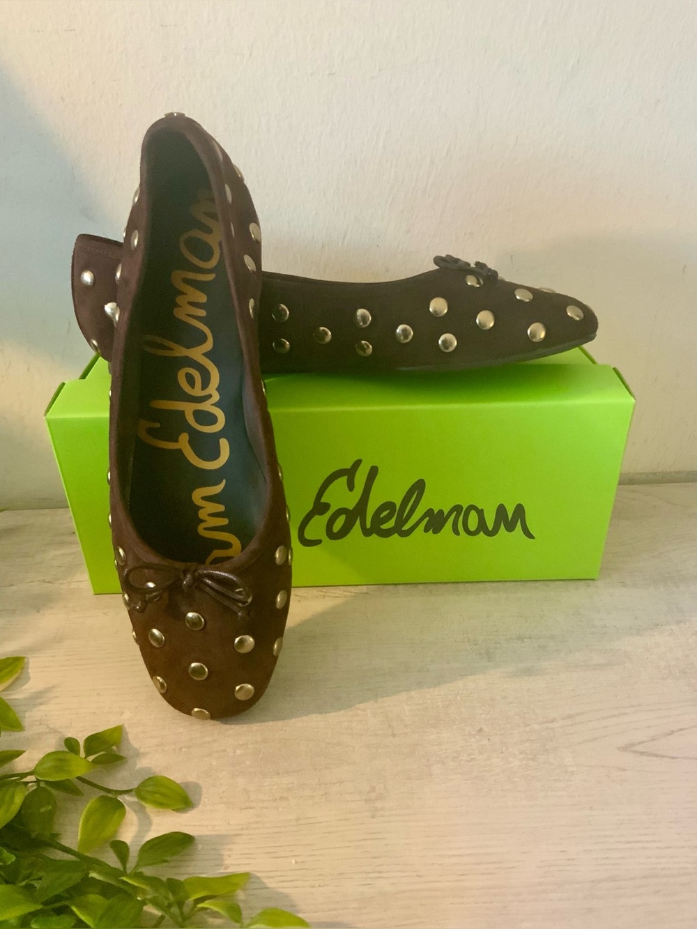 ANTHROPOLOGIE SAM EDELMAN ALIE STUDDED BALLET FLATS 10.5 NIB